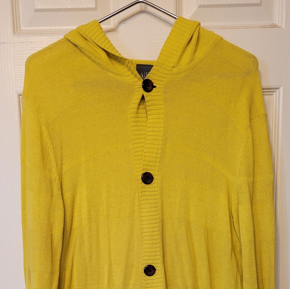 Armani Exchange sweater hoodie button up